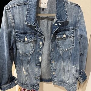Joe's Jeans Distressed Light Blue Denim Jacket
